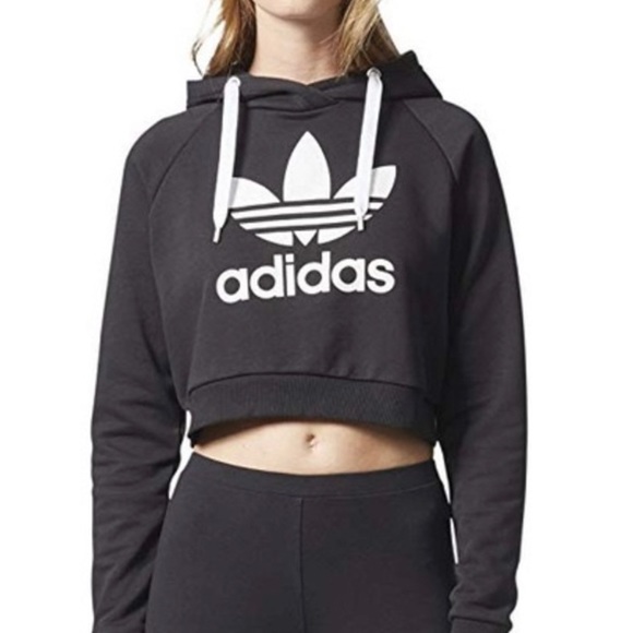 adidas Sweaters - Adidas crop hoodie